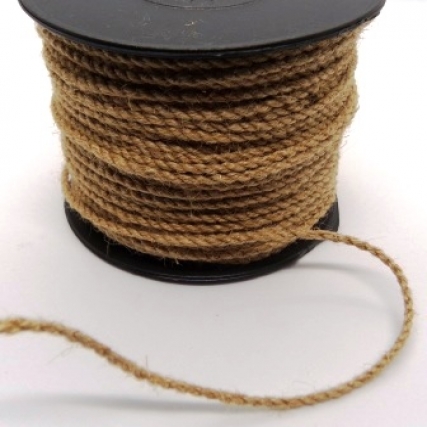 Cuerda / cordón de yute 100 grs.Negro