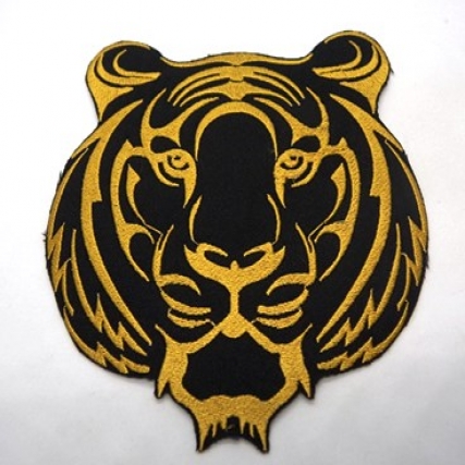 Aplicacion bordada tigre 14*16 x unid