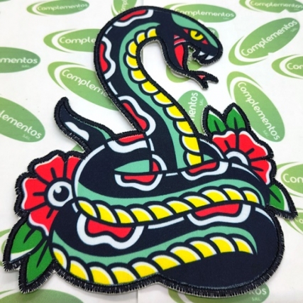 Aplic. bord.super tatto serpiente15cmx2u