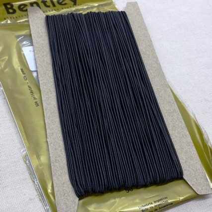 Elastico redondo nro 82 negro x 50 mts