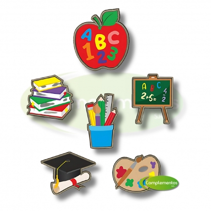 Aplicacion bord. elemento escolar x 6 un