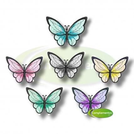 Aplicac.bordado mariposa degrade ch x 6 