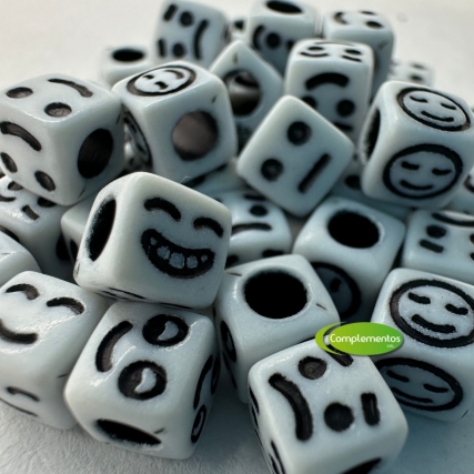Dije cubo caritas f/bco 5mm x 250 gs