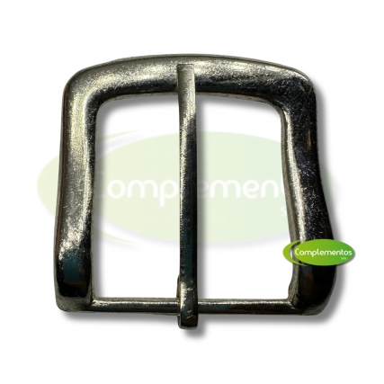 Hebilla cinto recta p/35 zamac niq. x 4 