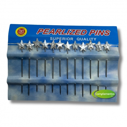 Alfiler fantasia estrella blanco x 144un