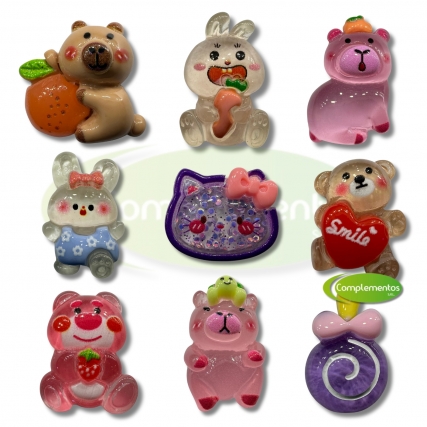 Dijes charms surtidos x 20 unid