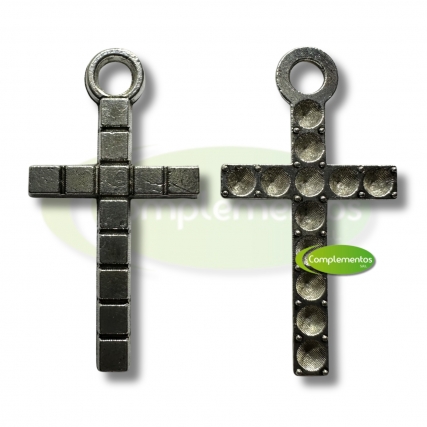 Dije fundicion cruz 26*13 mm x 100gs