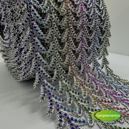 Falso stras 12 cm espigas comb. x 1o yd