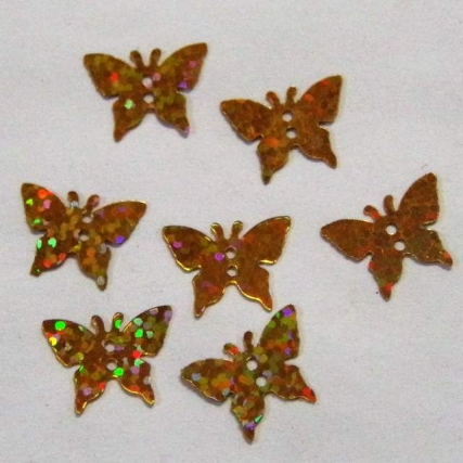 Lentejuela mariposa laser x 250 gs